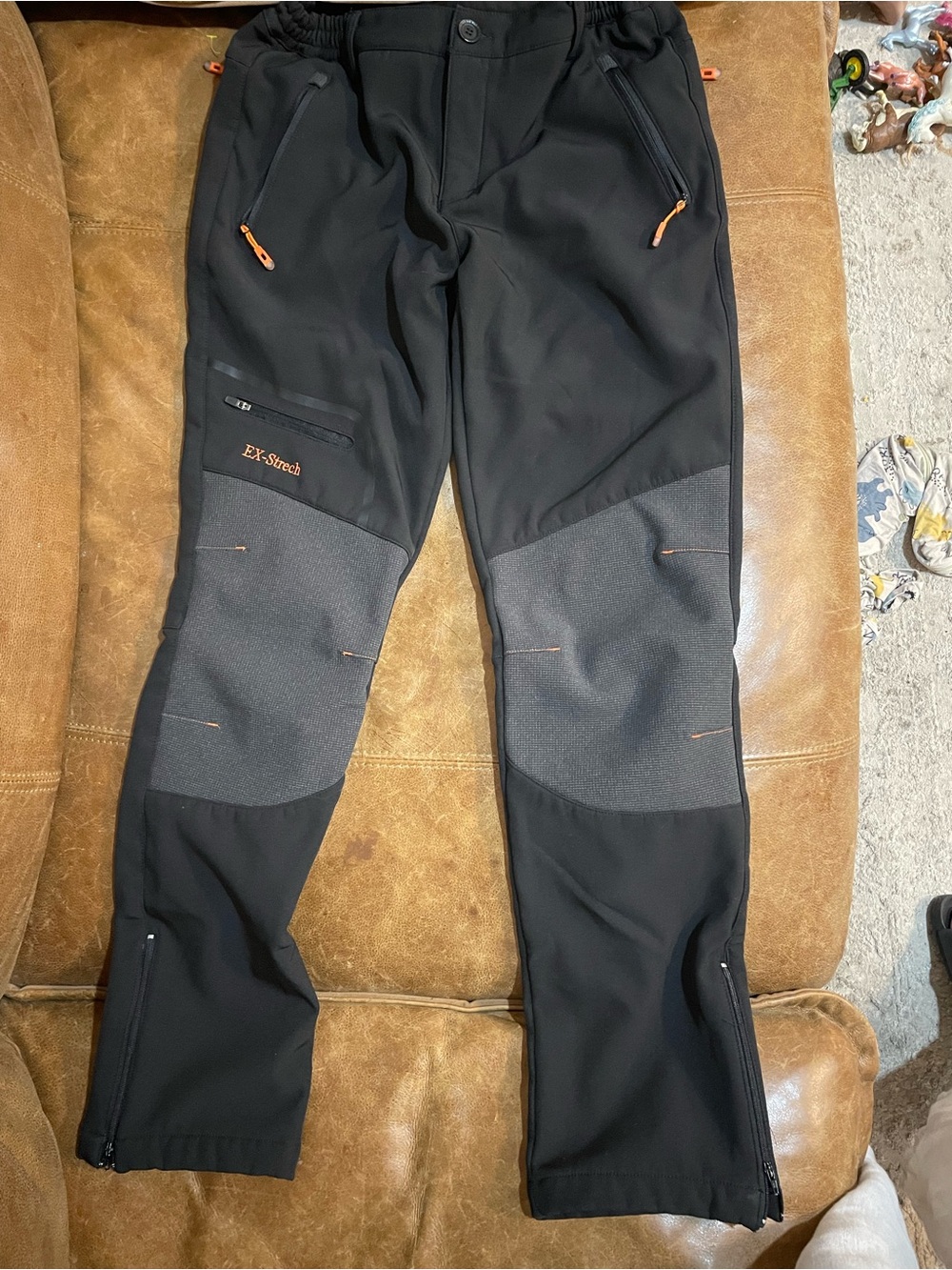Men's Black EX-Strech Softshell Utility Pants